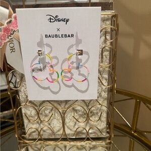 Disney Baublebar hoop earrings